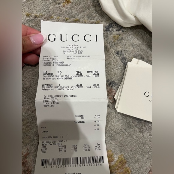 Gucci sneakers women size 36.5 - Picture 9 of 11